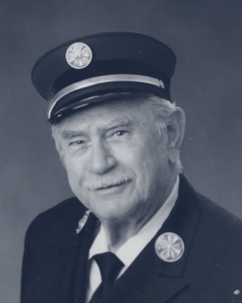 John Jack Schilt in his fire chief's dress uniform